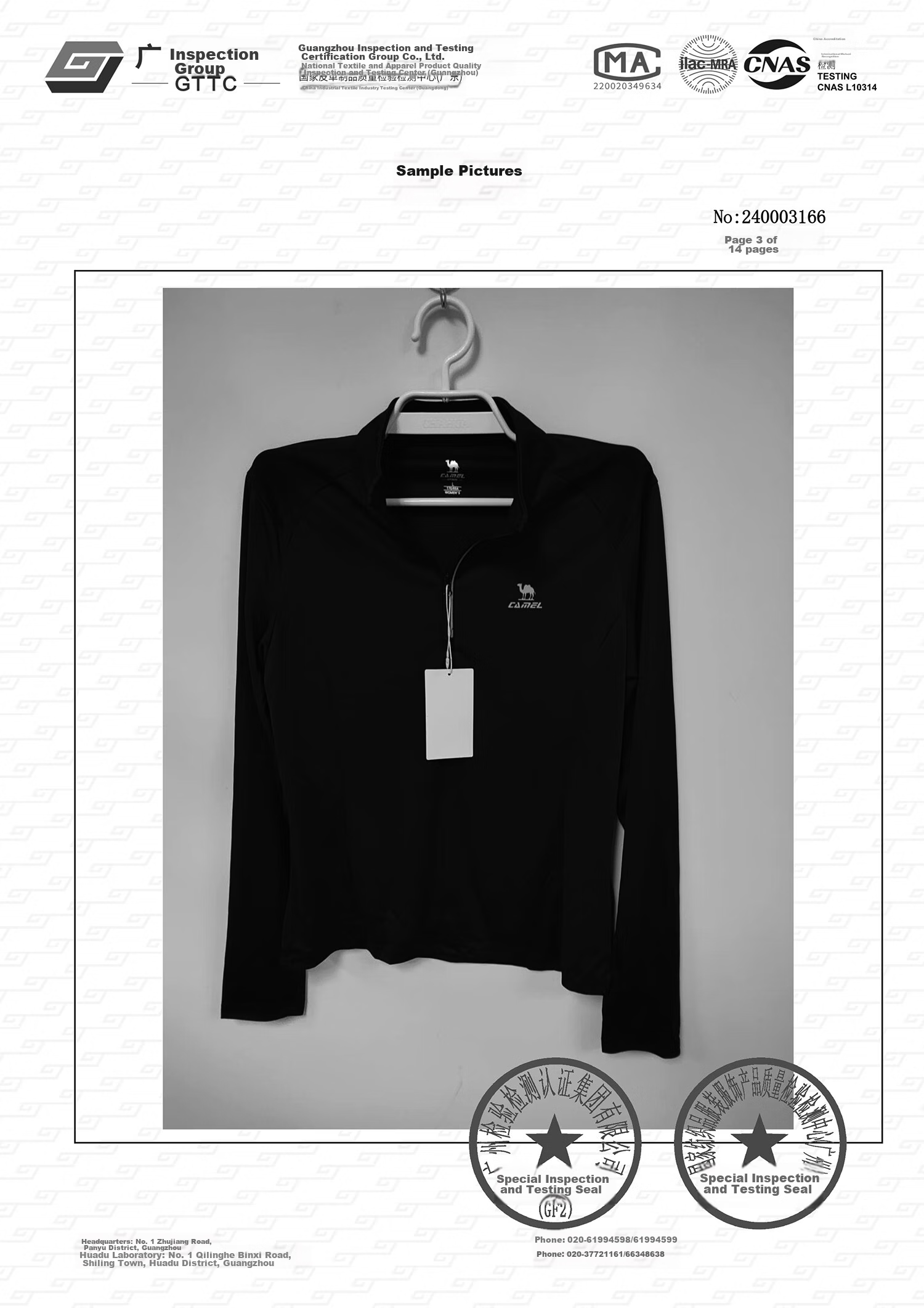 CAMEL Thin Fleece Sports Top for Women, Stand-Up Collar Long Sleeve Running Fitness T-Shirt C1W14L0623 Peach Pink S 40