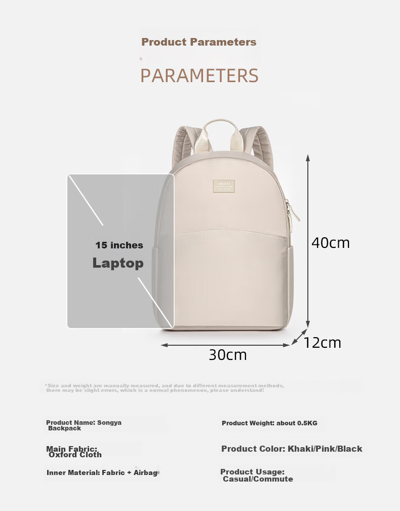 WOMT Inkless Backpack Laptop Bag Casual Commute Sports Travel College Student Schoolbag for 15.6/16 Inch Laptops Compatible with Apple Lenovo Huawei Dell Xiaomi 8
