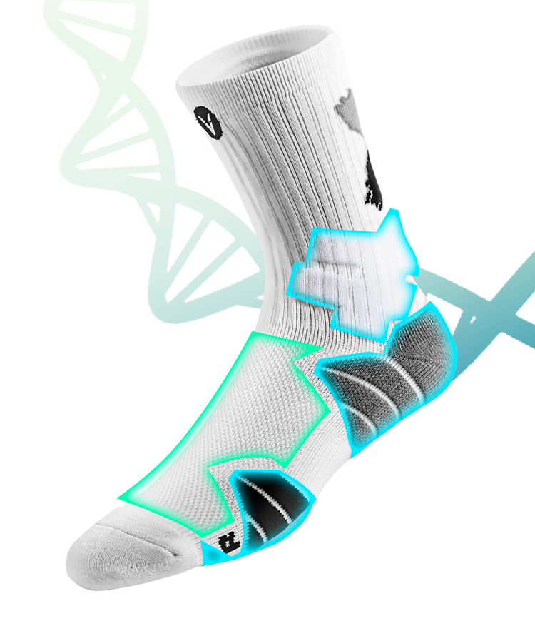 VEIDOORN Basketball Socks Sweat-Absorbing Non-Slip Towel Bottom Sports Socks Unisex Mid-Calf Breathable Anti-Abrasion Compression 3 Pairs Pack R 6