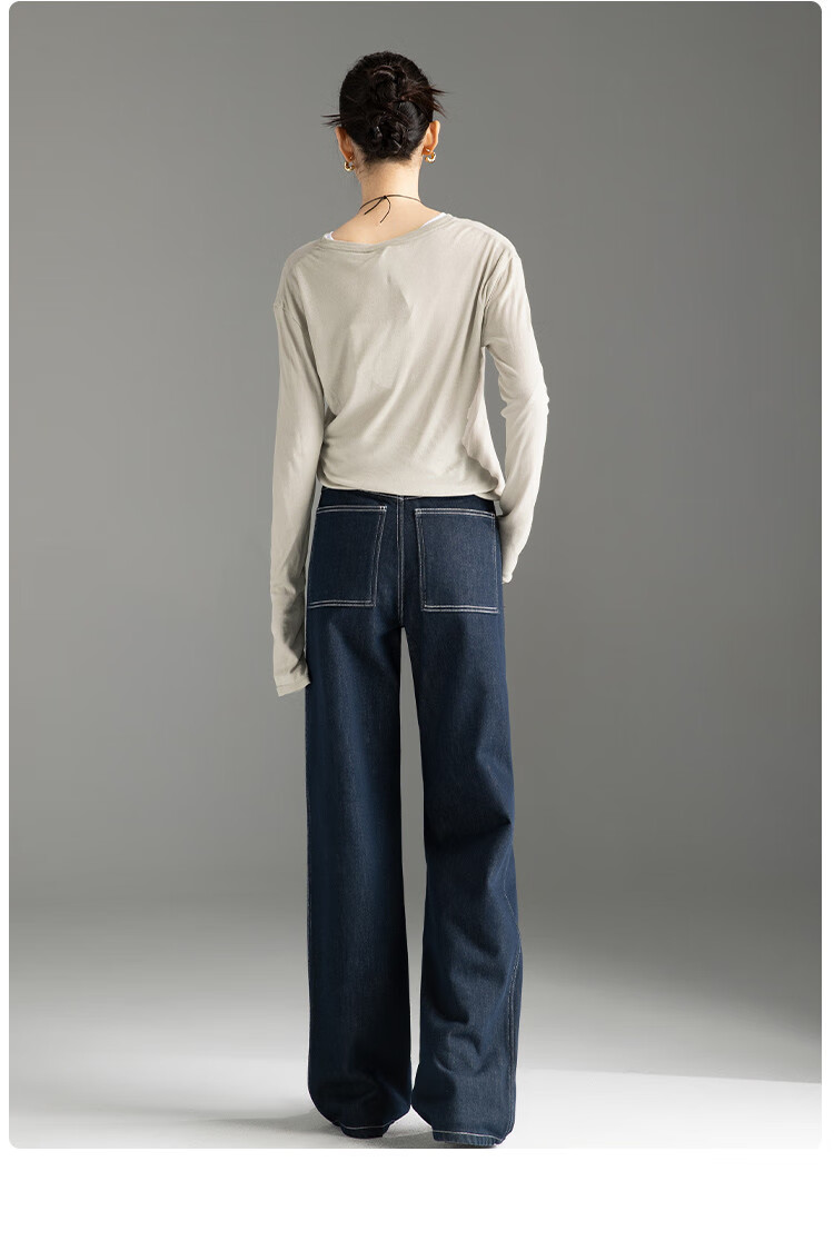 Dme Winter Anti-Fading Warm Fleece Straight-Leg Jeans, Warm Slim Fit Wide-Leg Pants for Wome 17