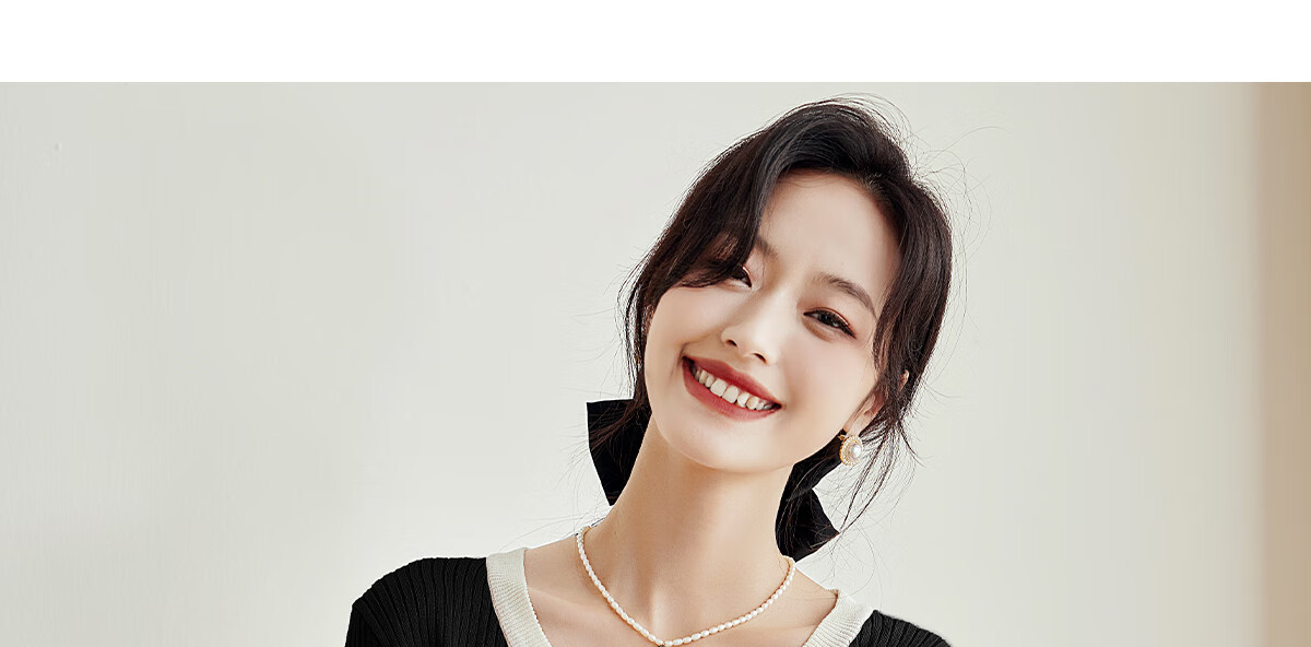 PinCai Women's Knit Sweater, Early Autumn Round Neck Bow Embroidery Knit Top, Slim-Fit Base Layer Sweater P143Z3009 44