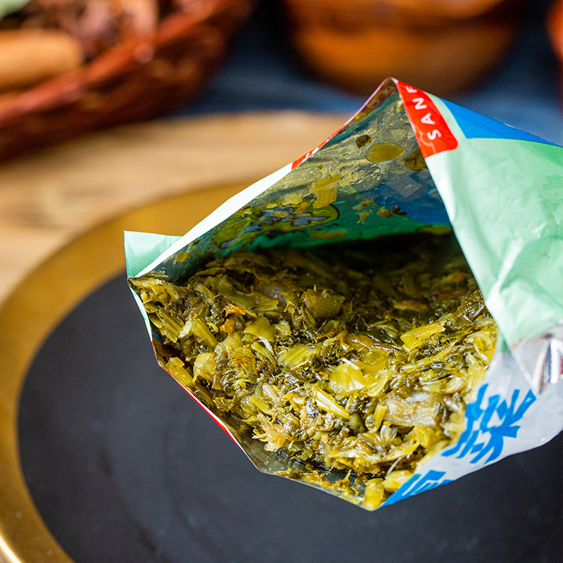 454g 即食咸菜下饭菜外婆酱菜腌酸菜雪里红雪里蕻雪菜榨菜 2袋【图片