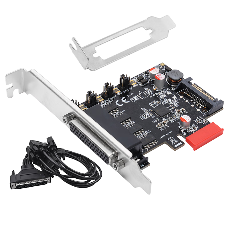MOGE Desktop Computer 4-Port Serial Card RS232 Expansion Card COM Port Bank-Specific Power Supply Serial Card ASIX99100 Compatible with Kylin Domestic Platform MC2341