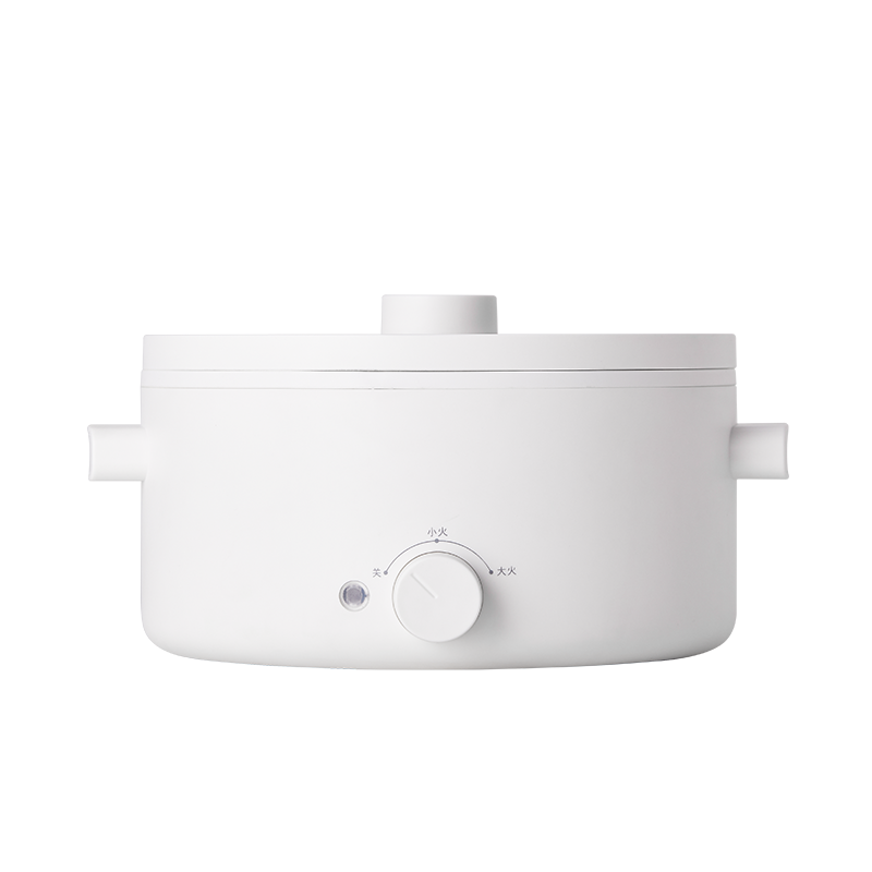 Olayks Instant Electric Cooking Pot, Small Electric Hot Pot for Dormitory, Multi-Functional Pot for Steaming, Boiling, Frying And Stir-Frying All-In Electric Hot Pot, 2L