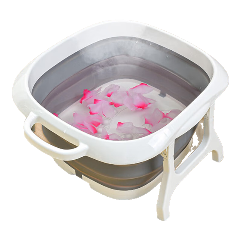 JD Original Yangshengju Foldable Foot Soaking Bucket, Portable Large Foot Bath Basin for Home Use, Foot Spa Basin with Massage Granules
