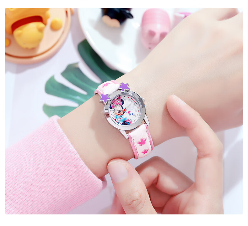 Disney Children's Watch Toy for Elementary School Girls, Kids' Time-Telling Electronic Watch for Ages 3-6, Kindergarten Use Only 8