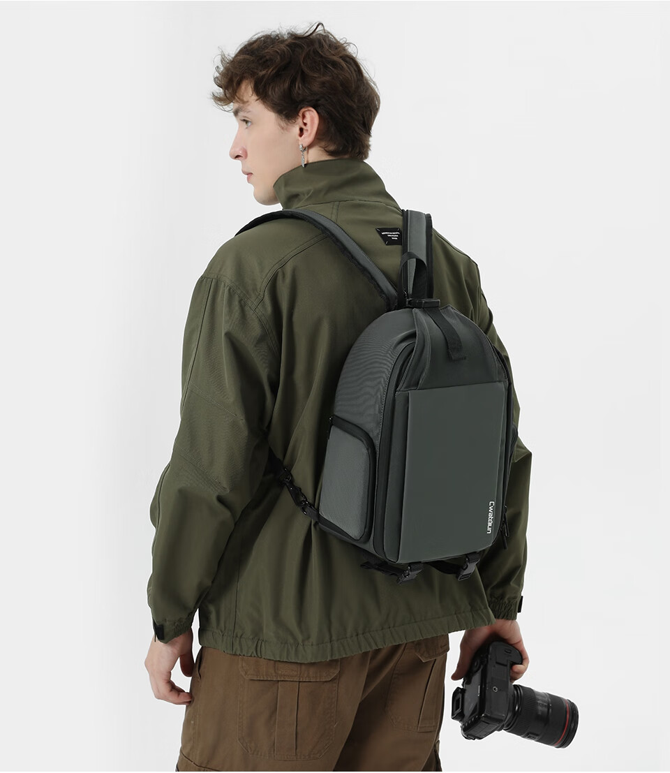 CWATCUN Shoulder Camera Bag for Men And Women, Multifunctional Portable Small Bag, Dual-Shoulder Bag, Trendy Backpack for Me 12