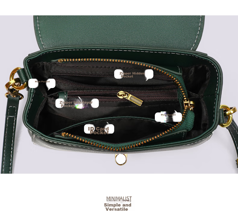 Viney Women's Handbag, Cowhide Crossbody Bag, Stylish Shoulder Phone Bag, Practical Birthday And Mother's Day Gift for Mom 11
