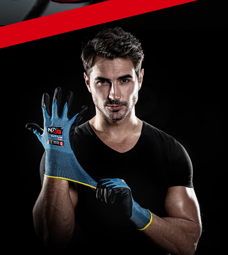 NXG Cut-Resistant Gloves, Kitchen-Specific Anti-Cutting, Steel Wire Protective Gloves for Chopping And Meat Cutting, X11-L Size 15