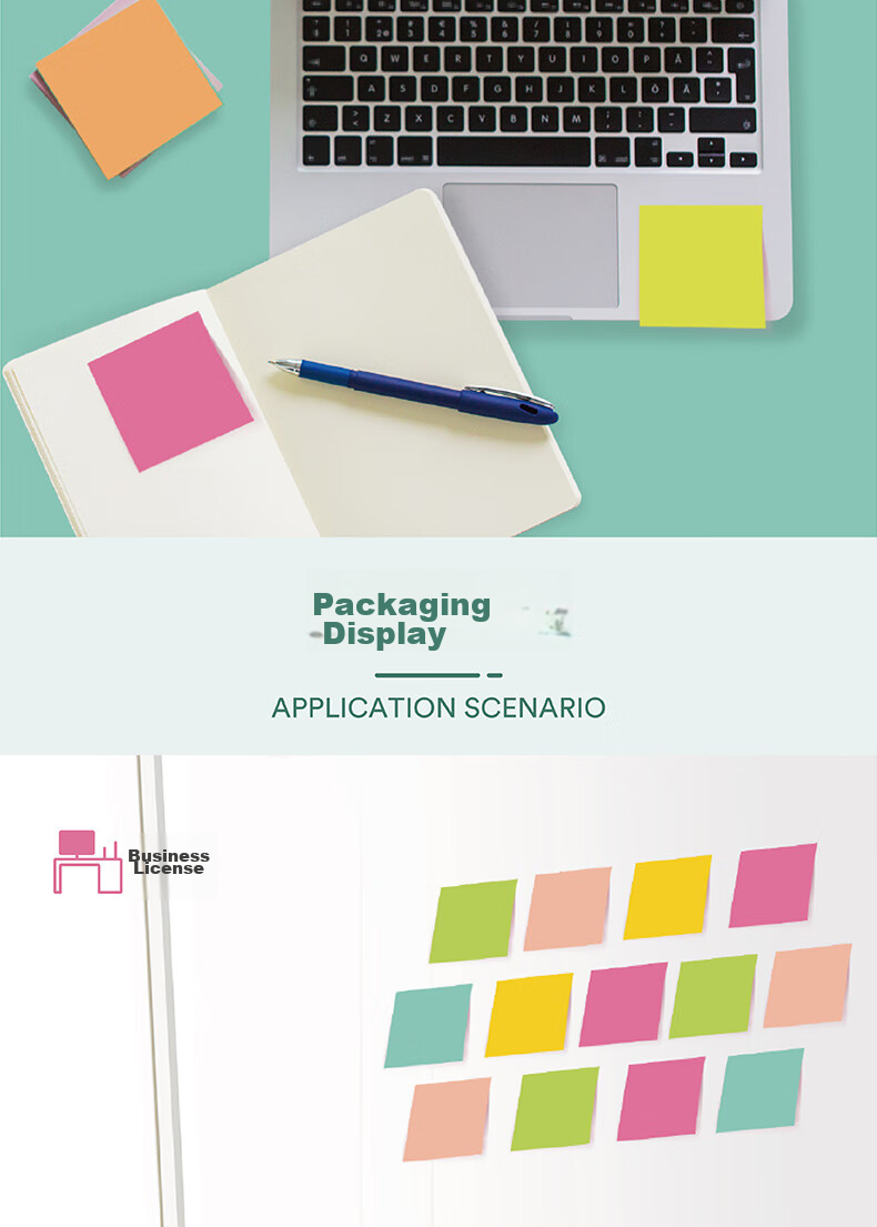 3M Sticky Notes, Memo Pads/Note Paper/Notepad/Notebook, Office Supplies, School Supplies Stationery, Flamingo Series 4 Colors Sticky Notes Memo Pads, 656SS-MC 13
