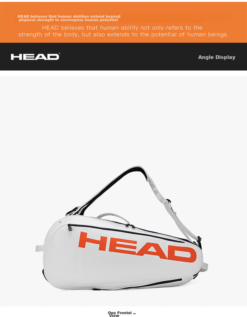 HEAD Tennis Bag, Holds 3, 6 Or 12 Rackets, Professional Racket Case for Men And Women, Badminton Bag, Single Shoulder Crossbody Large Capacity 11