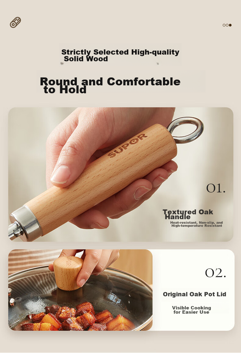 SUPOR Mini Premium Iron Wok 22cm, Household Use, Non-Coated, Wear-Resistant, Rust-Proof, Suitable for Gas Stove, EC22RF05 17