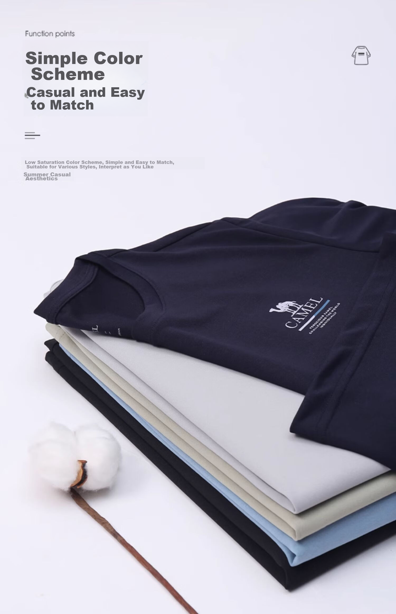 CAMEL Outdoor Quick-Dry T-Shirt, Spring And Summer Honeycomb Mesh Breathable Top, Couple's Sports Round Neck Short Sleeve A14BZ00079 8
