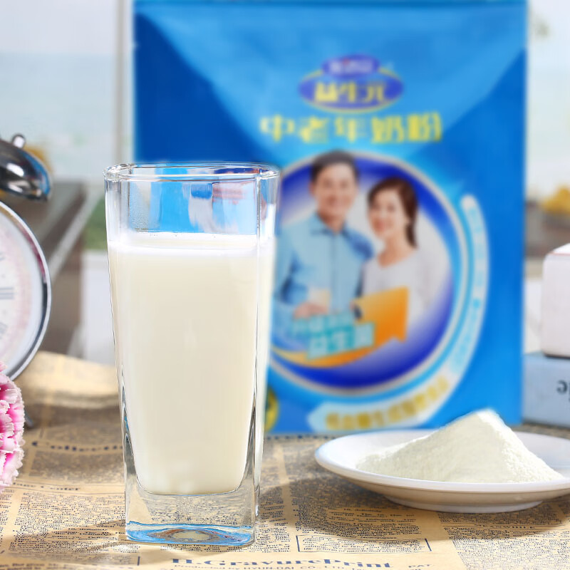 完达山益生元中老年奶粉硒生牛乳0添加白砂糖低GI(新老包装发货)400g