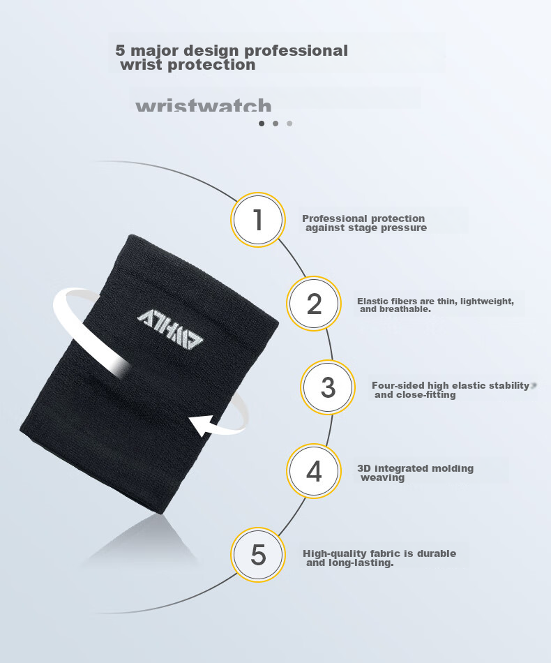 D&M Summer Sports Wristband for Fitness, Men And Women, Wrist Training, Basketball, Badminton, Tennis, Volleyball, Lightweight Japanese Import 5