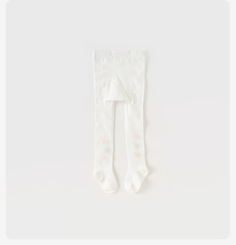 DAVE & BELLA Girls' White Spring-Summer Thin Tights Elastic Outerwear Leggings 4