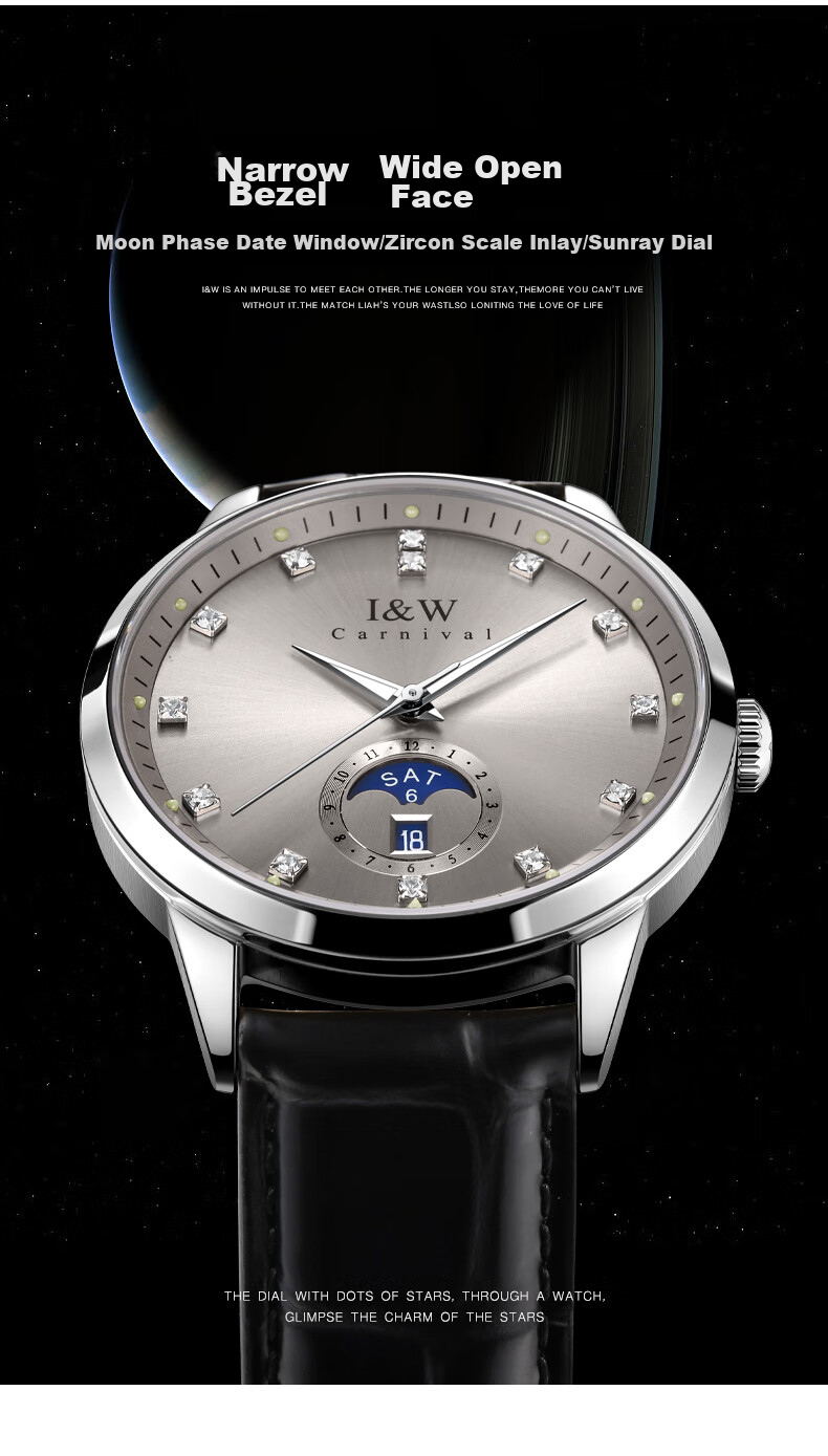 Aiwochi Swiss IW Watch, Men's Fully Automatic Mechanical Wristwatch, Official Authentic Product, 2026 New Model, Top Ten Brand 6
