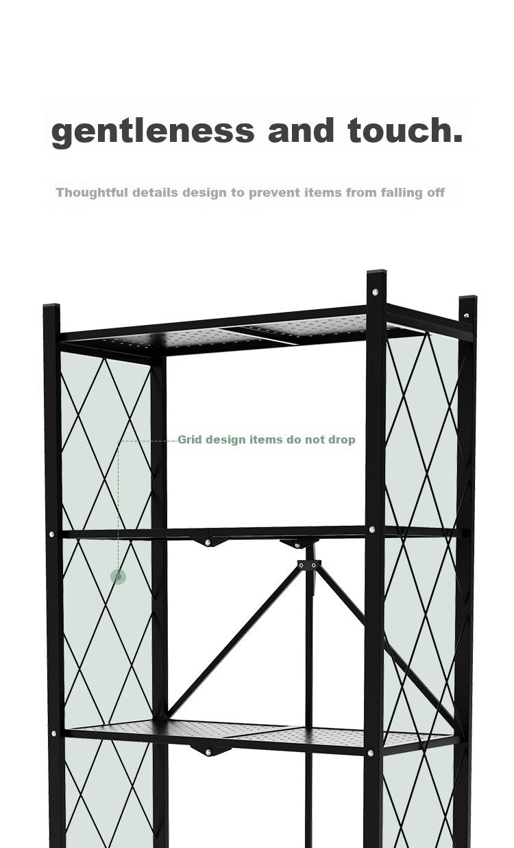Shunyou Kitchen Storage Rack, Floor-Standing Organizer, Bathroom Movable Shelf, No Installation Required, Storage Rack, White, SY-040 7