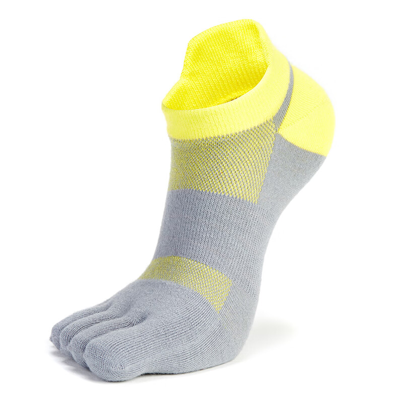 TFO Competition-Level Quick-Dry Five-Toe Socks, Outdoor Sports Socks for Hiking And Running, A2202309, Men's Yellow, Size L