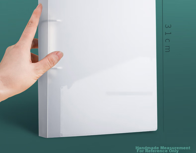 KW-TriO Transparent A4 Four-Hole Loose-Leaf File Folder, Loose-Leaf Cover Document Folder, Compatible with Hole Puncher [Random Old Or New Version] 22