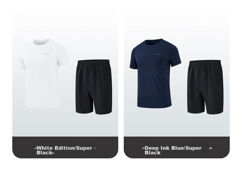 361° Women's Running Outfit Set, Summer New Casual Short-Sleeve Shorts Two-Piece Set 662414001H-4 13