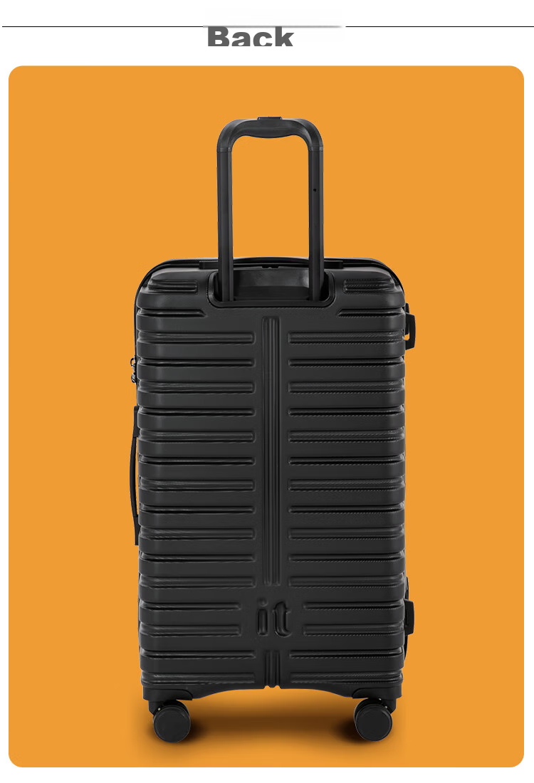 INTERNATIONAL TRAVELLER British Large Capacity Suitcase Trolley Case for Men Students, Thickened Travel Case for Women with Password Lock, 25 Inch 2691 Black 17