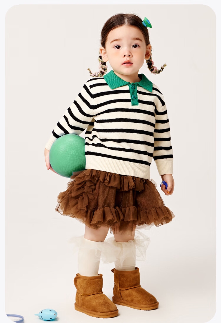 Minibala Children's Sweater for Boys And Girls, New Autumn/Winter 2024 Knitted Sweater Collectio 18