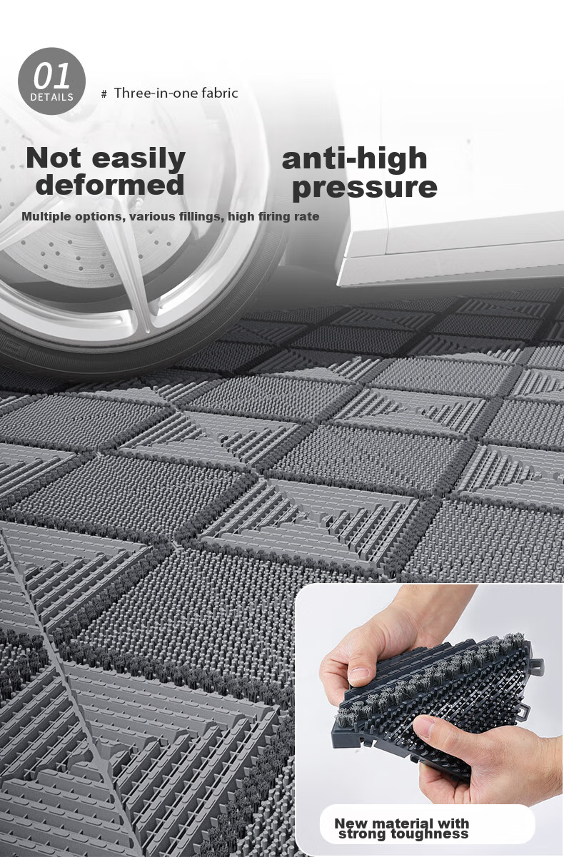 Boneng Entrance Mat, Outdoor Interlocking Non-Slip Mat, Indoor Doorway Foot Mat, Entrance Floor Mat, 75x120cm 8
