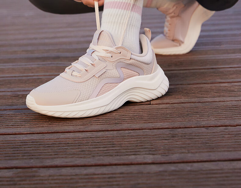 361° Women's Autumn Water-Repellent Leather Running Shoes Shock Absorption Casual Commuting Sneakers 682232233-3 27