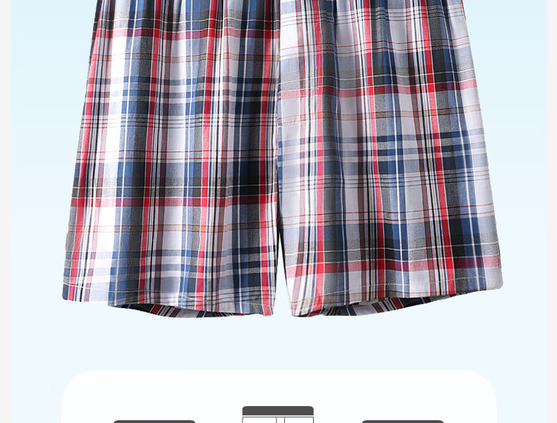 Hengyuanxiang [100% Pure Cotton Aladdin Pants] Men's Underwear, Men's Sleep Shorts, Home Wear, Large Size Boxer Briefs, Four-Corner Shorts 6
