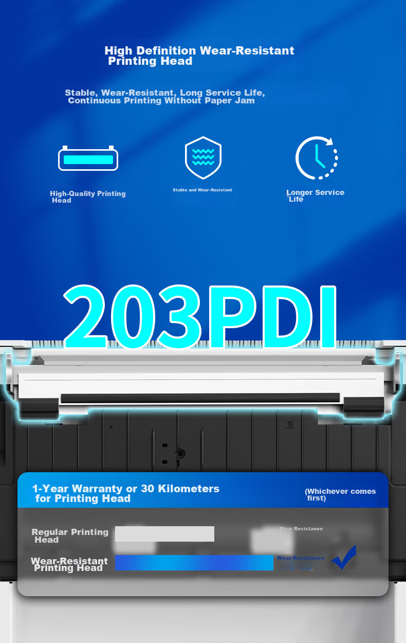 QIRUI QR-586B Express Delivery Printer Electronic Labeling Machine, 108mm Self-Adhesive Cross-Border Barcode Thermal Label Printer for Commercial Use 7