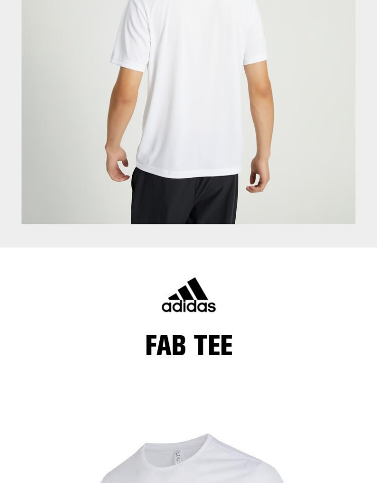 Adidas Versatile Comfortable Breathable Simple Sports Casual Short-Sleeve HR8728, Size 2XL 3
