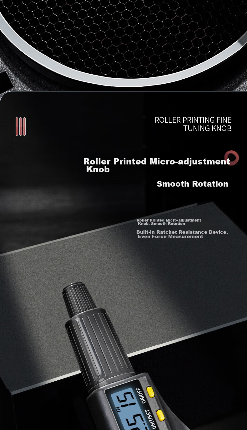 Deli Digital Micrometer with External Diameter Gauge, 0.001mm High-Precision Thickness Gauge, Vernier Caliper 11