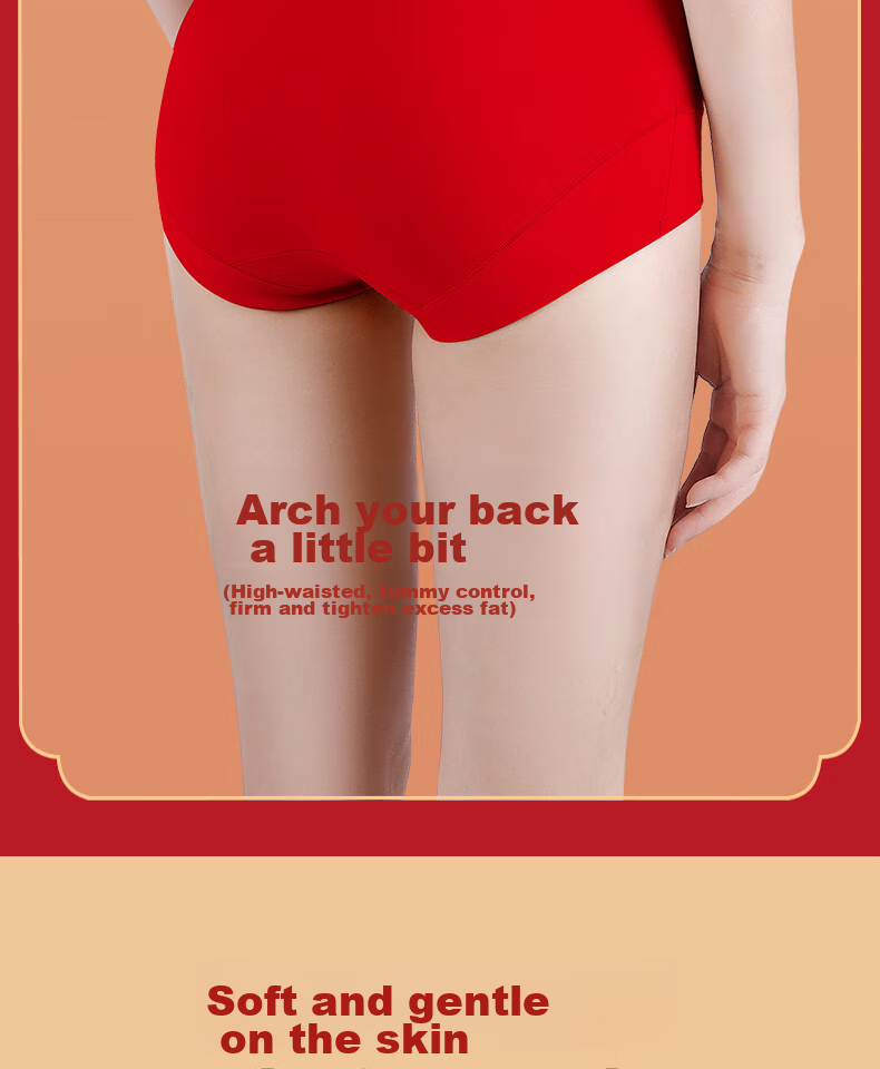GUJIN [Women's Day Gift] Large Size High-Waist Tummy Control Underwear for Middle-Aged And Elderly Mothers 10