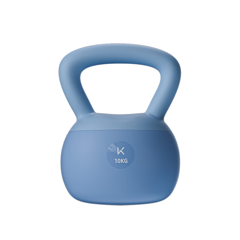 Keep Rubber-Coated Kettlebell for Men And Women, Home Fitness Dumbbell for Arm Exercises, Squats, Glute Training And Body Shaping, Blue/10KG