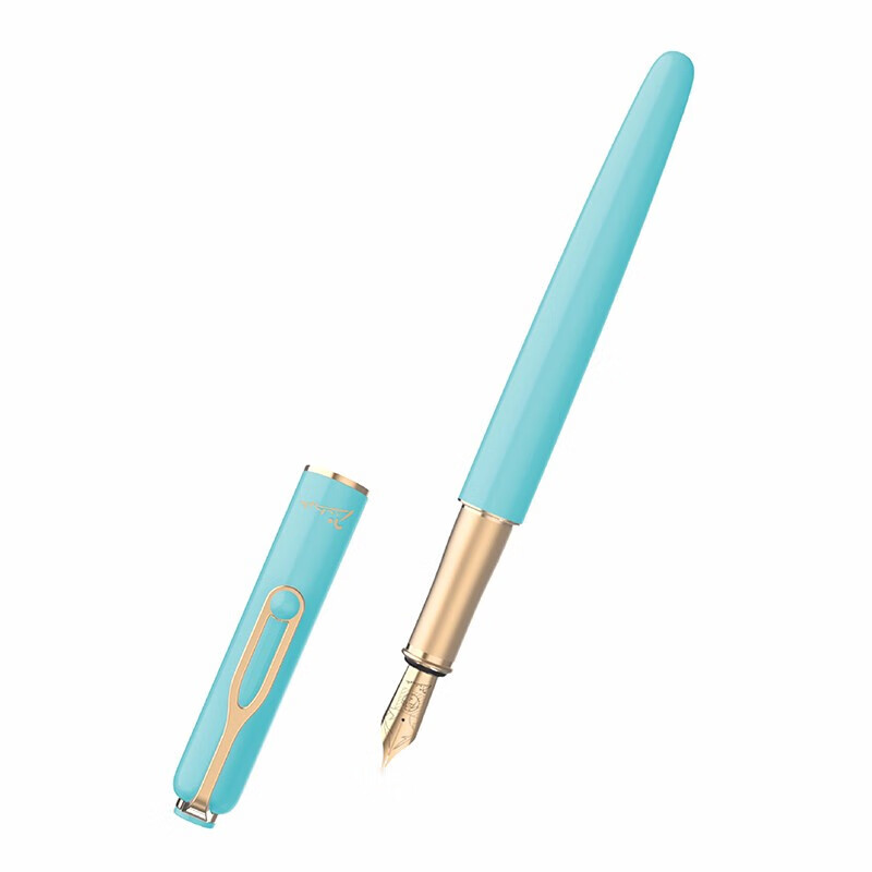 Pimio Fountain Pen And Ballpoint Pen for Primary, Secondary School Students And Adults, Calligraphy Practice Pen, Birthday Gift for Boys And Girls, Office Writing Ink Pen, Yami Candy Series 620 Blue Ice Mint