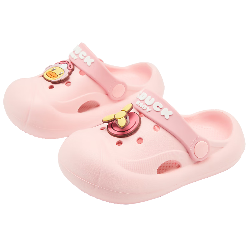 B.Duck Children's Sandals, Lightweight And Comfortable Garden Shoes for Boys And Girls, Beach Clogs, 5940 Light Pink, Size 24