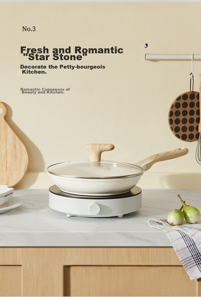 SUPOR Non-Stick Ceramic Coated 26cm Frying Pan, Oil-Gathering Steak Pan, Wear-Resistant, Induction Compatible 13