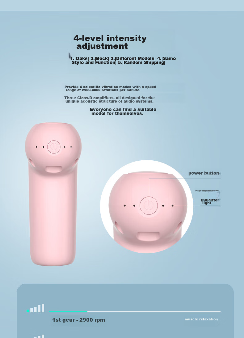 Manyue YJ01 Mini Massage Gun, Neck Massager, Fascia Gun, Muscle Massager, Portable Fascia Gun, Pink, Birthday Gift 5