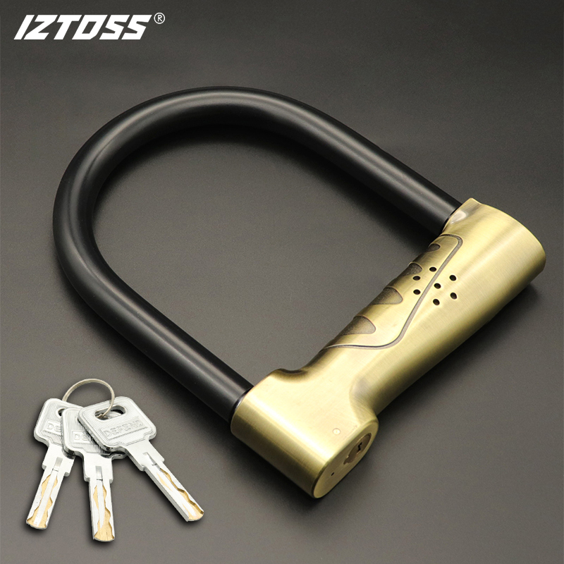 IZTOSS Motorcycle Anti-Theft U-Shaped Lock, Disc Brake Alarm Lock, Mountain Bike Lock, Electric Bicycle Lock, Waterproof Rider Scooter Lock