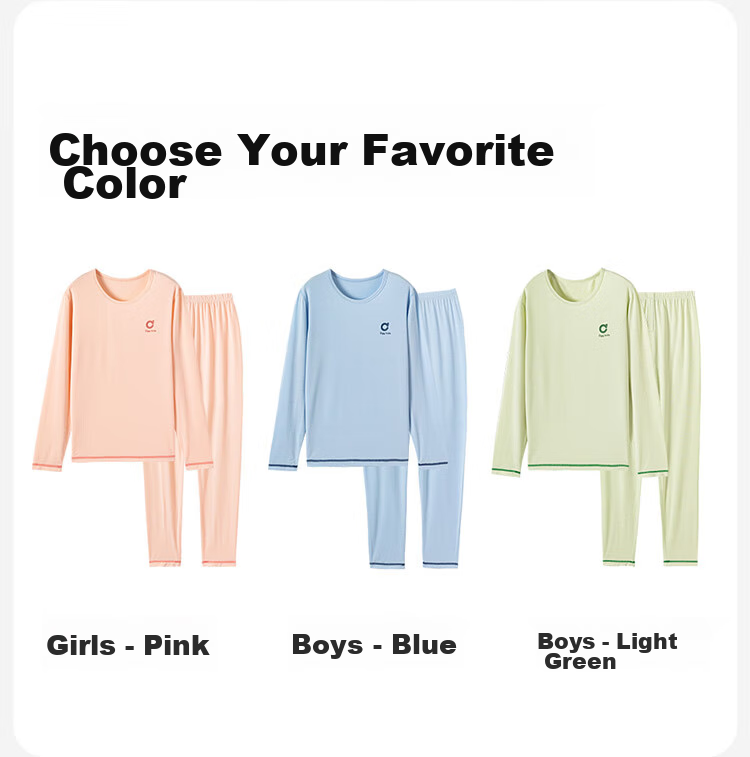Dingguagua Children's Pajamas, Modal Cotton, Thin Spring And Summer Style, Girls' Home Wear, Long-Sleeve Autumn Clothing Set, Pink, Size 150 18