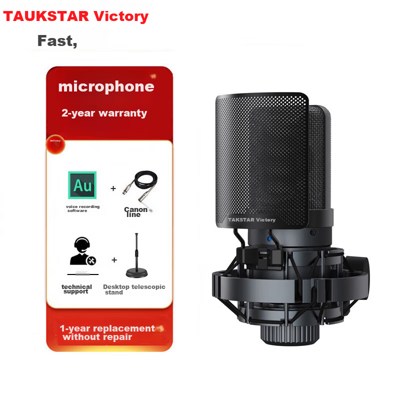 TAKSTAR GL1 Condenser Microphone, Computer Recording And Mobile Phone Live Streaming Sound Card Equipment Set