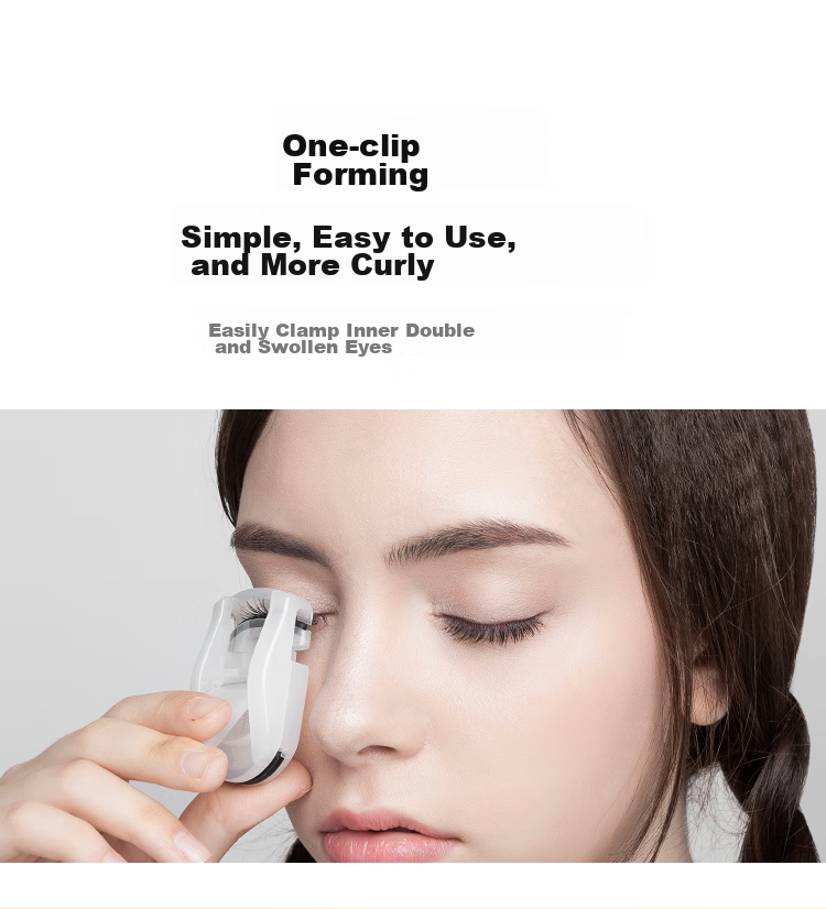 Meifuyu Portable Mini Eyelash Curler, Wide-Angle Long-Lasting Shaping Tool for Local Sunflower Lashes MF8781 8