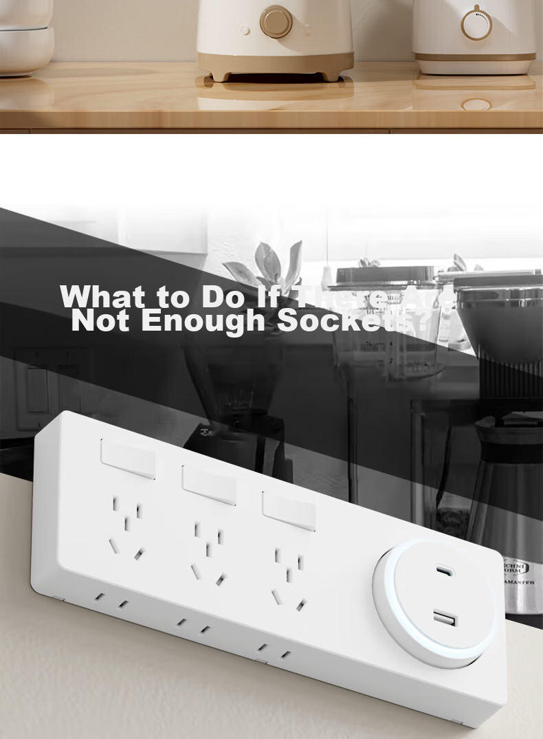 Xiya 86-Type Expandable Socket, 21-Hole Kitchen Extension Multi-Outlet Converter, Track Socket, Wireless Power Strip 2