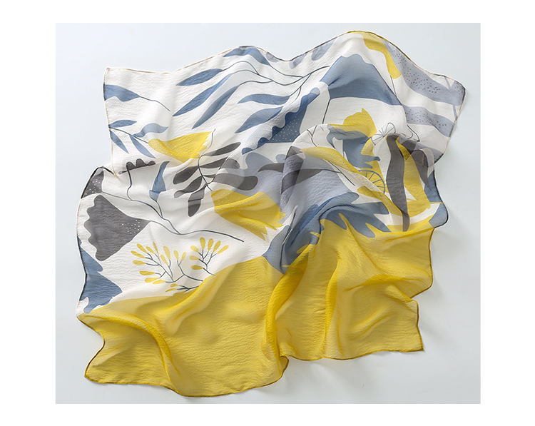 Shanghaigushi Silk Scarf for Women, 100% Mulberry Silk, Spring And Summer Scarf, Gift Box, Mid-Autumn Festival Gift 23