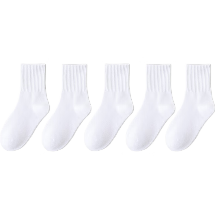 LangSha Children's Socks, Boys' All-Season School Socks, Youth Mid-Calf Casual Sports Cotton Socks