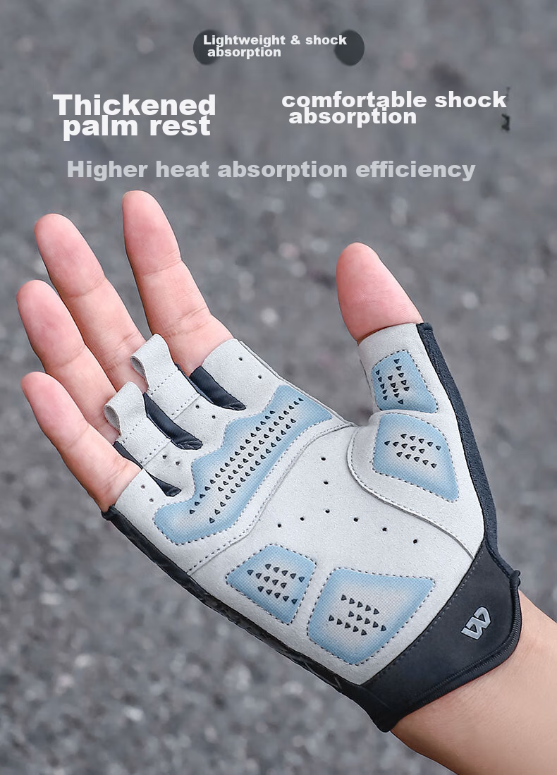 WestBiking WestBiking Bicycle Riding Gloves Half-Finger Breathable Shock-Absorbing Gloves Unisex 5