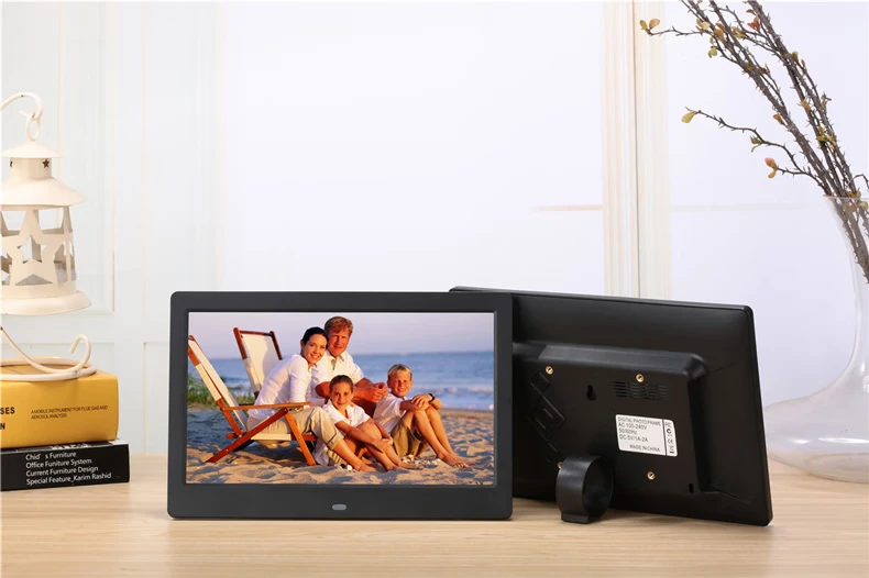 Jinling Shengbao digital photo frame 10-inch high-definition quality electronic photo album can be hung on the wall exhibition calendar picture music video advertising loop playback gift 16G U disk texture white Jinling Shengbao digital photo frame 10-inch high-definition quality electronic photo album can be hung on the wall exhibition calendar picture music video advertising loop playback gift 16G U disk texture white
