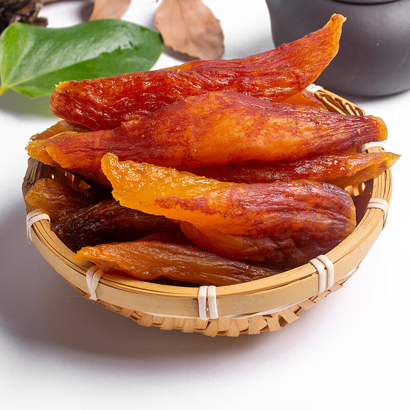 鲜记 带皮小香薯500g 农家蒸薯干 番薯红薯干 独立真空包装  年货零食