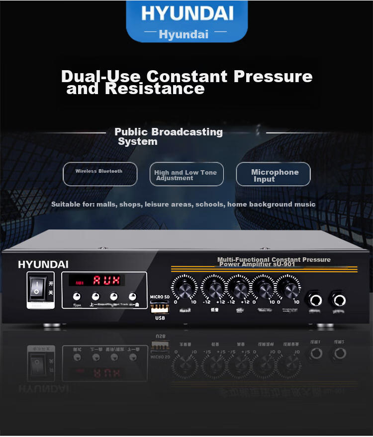 HYUNDAI HYUNDAI N4 Wireless Bluetooth Ceiling Speaker Set, Home Theater Suspended Ceiling Speakers for Living Room And Conference Rooms (Requires Transmitter for Use) 11